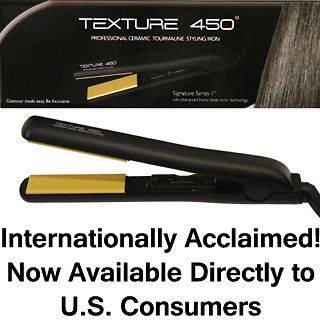 Studio7 T450 1 Inch Flat Ceramic Hair Iron Pro Ionic Styler Tourmaline 