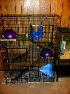 level Rat Chinchilla Sugar Glider Cage Cages SA2483 Black
