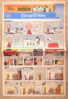 CHICAGO TRIBUNE SUNDAY COMICS 12/16 1990 Calvin & Hobbes Baby Blues 