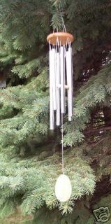 25 WIND CHIME (6 )TUBES FOR MORE CHIME IN WHT GIFT BOX