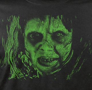 Linda Blair The Exorcist Movie Halloween Horror Black T Shirt Tee