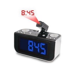   ELE CR916E AM/FM Projection Alarm Clock Radio w/ Blue LED