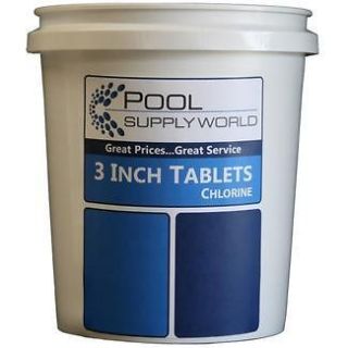 Chlorine Pool Tablets 50lb 3 Pool Sanitizer 99% Trichl