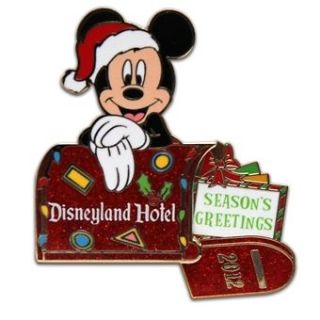 Disney MICKEY MOUSE DLR DISNEYLAND Hotel Christmas 2012 Mailbox LE Pin