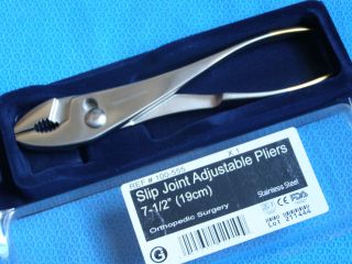 Slip Joint Adjustable Pliers 7 1/2 Surgical Veterinary Instruments 
