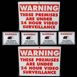 Newly listed LOT WATER PROOF SECURITY CAMERAS WARNING SURVEILLANCE 