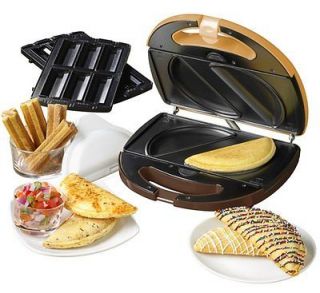 Events Snack Time Churros & Empanadas Maker w Interchangeable Cooking 