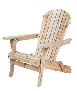 Cedar Wood Adirondack Folding Outdoor Chair/Deck/Law​n