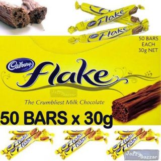   Flake Bar 50x30g 1.5kg Bulk Box Pack Milk Chocolate Sticks Wholesale