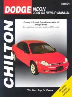 Dodge Neon 2000 2003 Repair Manual by Chilton Automotive Editorial 
