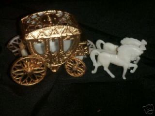 12 Cinderella Coach Wedding carriage Favor Plastic