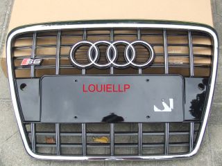05 10 Audi A6 S6 Front Chrome Frame Grille Grill With Parking Sensor 