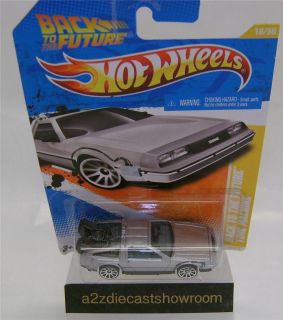   TO THE FUTURE TIME MACHINE 2011 NEW MODELS DELOREAN HOT WHEELS 164