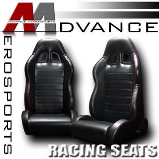   Racing Bucket Seats+Sliders Pair 11 (Fits 2004 Ford Expedition