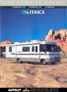 1998 Winnebago Itasca Motorhome RV Brochure