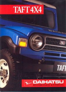 Daihatsu Taft F20 F60/65 4x4 Dutch market sales brochure