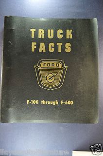 1957 Ford Trucks Facts Book Brochure F 100 F 600 Pickup Ranchero Near 