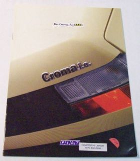 Fiat ca. 1980s Croma Taxi Sales Brochure w/ German Text