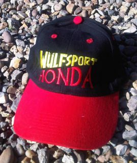 Wulfsport MX Honda Baseball Cap Balck/Red