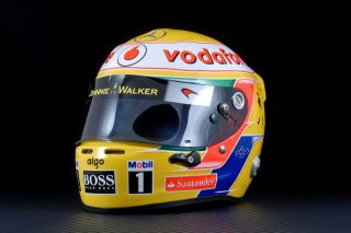 Vodafone McLaren Mercedes Replica Mini F1 Helmet Lewis Hamilton 2011 1 