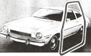 1971 1980 Ford Pinto & Mercury Bobcat new rubber door weatherstrip 