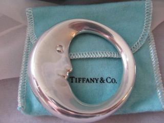 Tiffany & Co. Man In The Moon Sterling Silver Baby Rattle