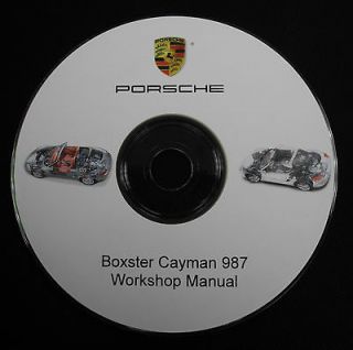 Porsche Boxster Cayman 987 2005 2006 2007 2008+ Workshop Repair 