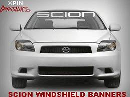 SCION Windshield Window Banner Decal Vinyl Sticker Race Toyota TRD XB 