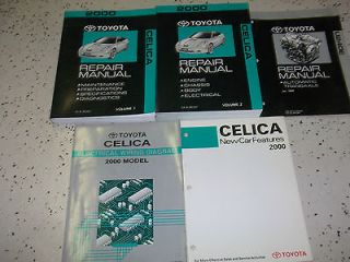 2000 TOYOTA CELICA Service Shop Repair Manual Set OEM 00 W EWD FACTORY 