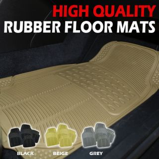   Trimmable Rubber Floor Mats Beige (Fits: Lamborghini Gallardo