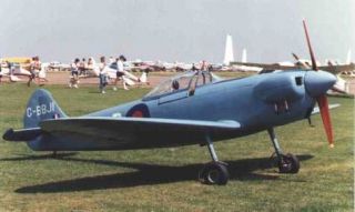 Spitfire Homebuilt Sports Aircraft Isaacs Airplane Wood Model Replica 