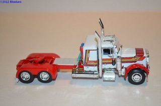DCP White with Stripes379 36 Sleeper Semi Truck Tractor 1/64 