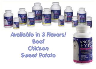 Angels Eyes Tear Stain Remover CHICKEN BEEF or SWEET POTATO 30 60 120 