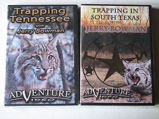 TRAPPING SOUTH TEXAS TENNESSEE DVD LOT COYOTE OTTER BOBCAT FUR BEAVER