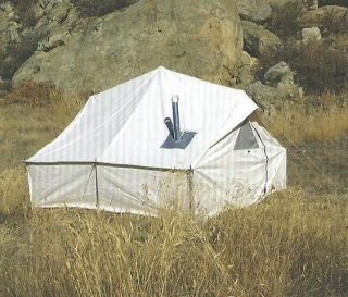 NEW 12x12x3ft Outfitter Canvas Wall Tent w/Poles