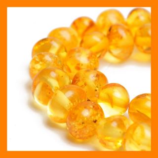 natural amber beads in Jewelry & Watches