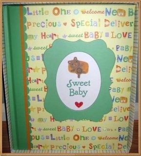 New ~SWEET BABY~ ANIMAL THEME 5 Year Baby Book/Album Boy or Girl FREE 