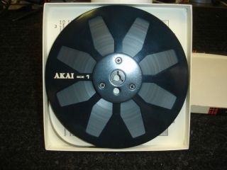 Akai 7 aluminum metal reel with tape