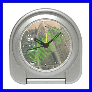 Desk Clock AREA 51 Alarm UFO Secret Military Scientists (11828511)