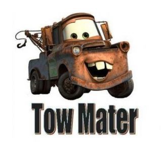 CARS   Tow Mater # 1   5 x 7   Iron On Transfer