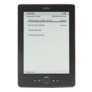  Kindle 6 E Ink Display 2GB, Wi Fi, 6in   Black (Latest Model)