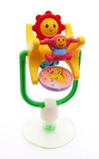 Baby High Chair Suction Base Spinning Monkey Activity Rattle Toy New