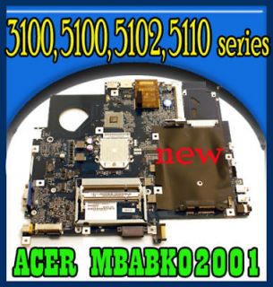 NEW   MBABK02001 Acer Aspire 5100 5102 5110 3100 Motherboard   NEW