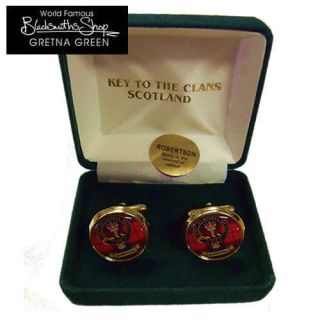 NEW CLAN CREST CUFFLINKS FAMILY NAMES N Y GIFT BOXED
