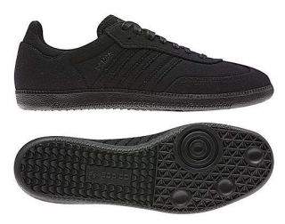 New Adidas Originals Mens SAMBA Black Shoes Trainers Soccer Casual 