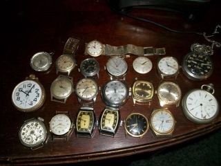   Vintage and Antiques swiss US and GERMAN watches 2 pocket 19 watches