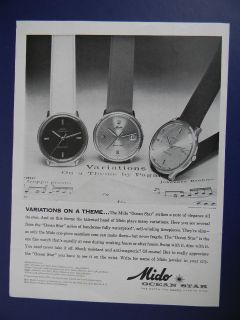 1963 MIDO OCEAN STAR VARIATIONS ON A THEMETHE WATCH YOU NEVER HAVE 