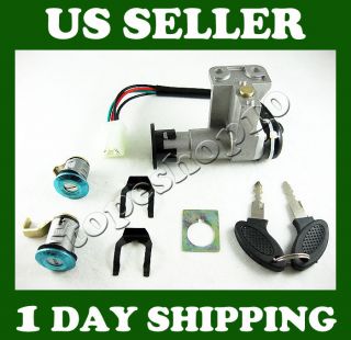 Wire Key Ignition Switch Set Scooter Moped 49 50 110 150 250cc 