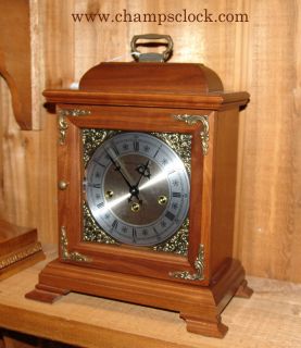 Hamilton Made in USA Black Walnut Mantel Clock Case   German Key Wound 