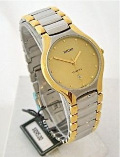 MENS RADO FLORENCE WATCH R48731253 TWO TONE GOLD DIAL NEW IN A BOX